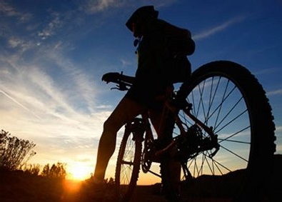 bicicleta de montaña -  silueta