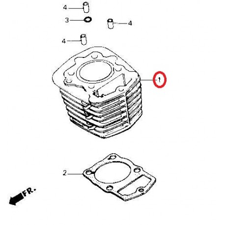 CONJUNTO DE CILINDRO HONDA XL 125