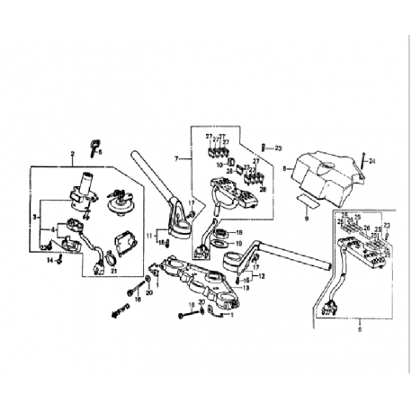 BRIDA SUPERIOR HORQUILLA HONDA VF500F