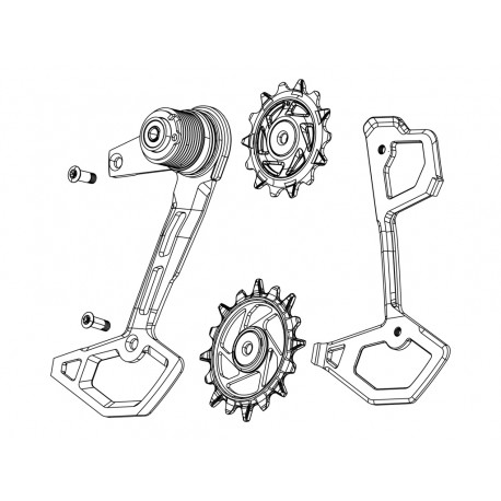 CAMBIO SRAM GX 11 VELOCIDADES CAJA LARGA